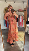 Laden Sie das Bild in den Galerie-Viewer, Boho-Maxikleid Rosé/Khaki
