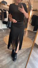 Laden Sie das Bild in den Galerie-Viewer, Samt-Shirt To44ni black Gr XS, S &amp; L