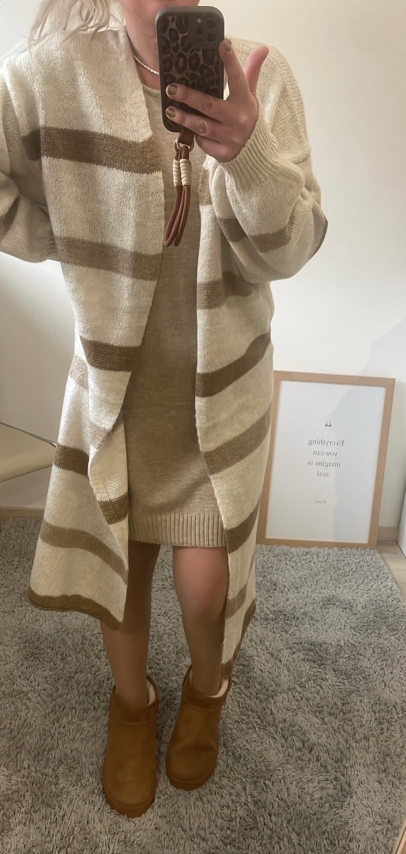 Cardigan Na44mi beige/brown (XS/S- L/XL)