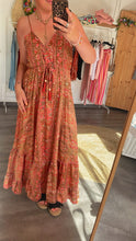 Laden Sie das Bild in den Galerie-Viewer, Boho-Maxikleid Rosé/Khaki