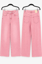 Laden Sie das Bild in den Galerie-Viewer, Wide Leg Jeans Washed Pink