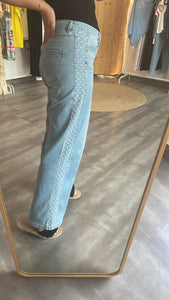 Wide Leg-E  light denim embro BUENA VISTA