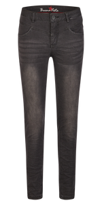 Jeans Florida-B cropped cozy denim grey black BUENA VISTA