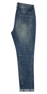 Aida cropped stretch denim blue destroyed BUENA VISTA