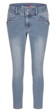 Laden Sie das Bild in den Galerie-Viewer, Jeans Tummyless-Z 7/8 stretch denim BUENA VISTA
