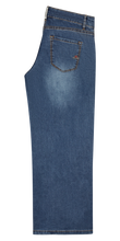 Laden Sie das Bild in den Galerie-Viewer, Jeans Italy Palazzo light denim  mit stone BUENA VISTA