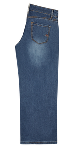 Jeans Italy Palazzo light denim  mit stone BUENA VISTA