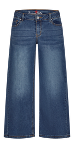 Jeans Italy Palazzo light denim  mit stone BUENA VISTA