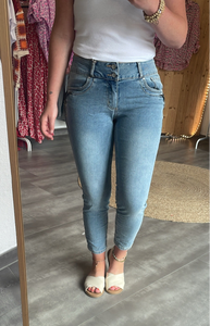 Jeans Tummyless-Z 7/8 stretch denim BUENA VISTA