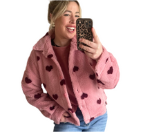 Laden Sie das Bild in den Galerie-Viewer, Teddy-Jacke El44lie Gr XS/S