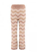 Häkelhose Kn44itty beige div mit Lurex
