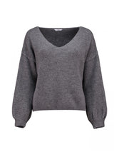 Laden Sie das Bild in den Galerie-Viewer, Pullover Sa44ri dark grey Gr S/M