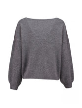 Laden Sie das Bild in den Galerie-Viewer, Pullover Sa44ri dark grey Gr S/M