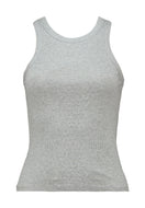 Ripp-Top Ma44rcella grau Strass Gr S & L