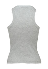 Laden Sie das Bild in den Galerie-Viewer, Ripp-Top Ma44rcella grau Strass (XS-XXL)
