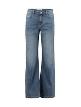 Laden Sie das Bild in den Galerie-Viewer, Jeans Ha44riet middleblue/darkred hearts (XS-XXL)