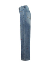Laden Sie das Bild in den Galerie-Viewer, Jeans Ha44riet middleblue/darkred hearts (XS-XXL)