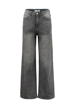 Laden Sie das Bild in den Galerie-Viewer, Wide-Leg St44ina grey glitter Gr S