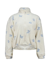 Laden Sie das Bild in den Galerie-Viewer, Teddy-Jacke Po44lly lightblue flowers (XS-XXL)