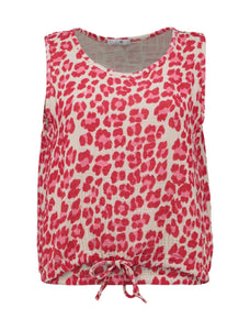 Musselintop Pa44lina pink leo (XS-XXL)