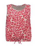 Musselintop Pa44lina pink leo (XS-XXL)