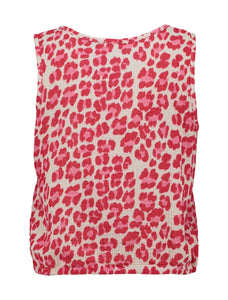 Musselintop Pa44lina pink leo (XS-XXL)