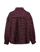 Laden Sie das Bild in den Galerie-Viewer, Musselinbluse Le44ony burgundy (XS-XXL)