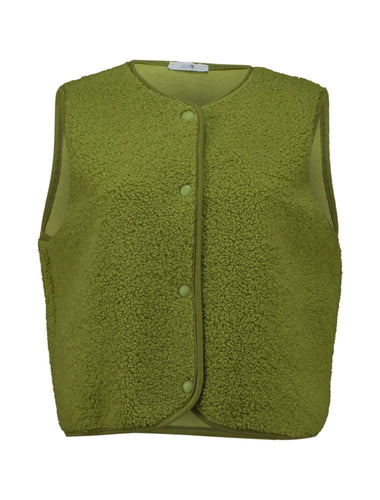 Teddy-Weste lightgreen (XS-XXL)