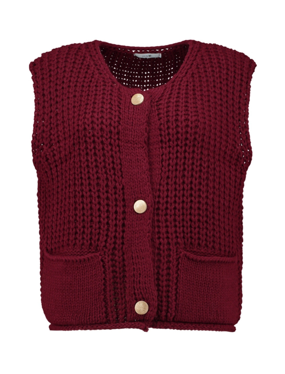 Strick-Weste Be44lla burgundy (XS/S-L/XL)