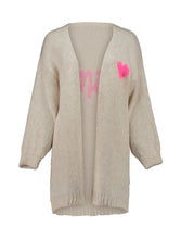 Laden Sie das Bild in den Galerie-Viewer, Cardigan So44uri beige/neonpink (XS/S-L/XL)