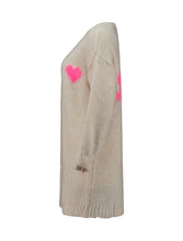 Laden Sie das Bild in den Galerie-Viewer, Cardigan So44uri beige/neonpink (XS/S-L/XL)