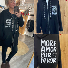 Laden Sie das Bild in den Galerie-Viewer, Sweat-Jacke onesize , passt ca bis 46