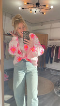 Laden Sie das Bild in den Galerie-Viewer, Bluse „Neon Sun“ – Pink / Orange Gr L &amp; XL