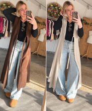 Laden Sie das Bild in den Galerie-Viewer, Lange Weste | Braun &amp; Beige 🤎