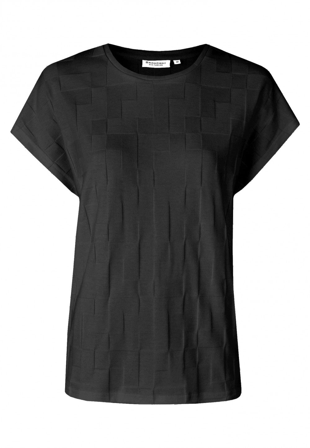 Shirt mit geprägten Details schwarz BROADWAY Fashion 1528