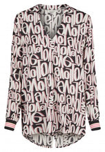 Laden Sie das Bild in den Galerie-Viewer, Bluse 3173 black graphic BROADWAY Fashion