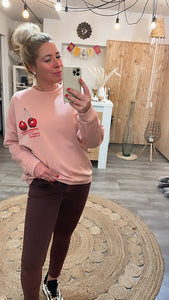 Sweatshirt No44ra cherry rose (XS-XXL)