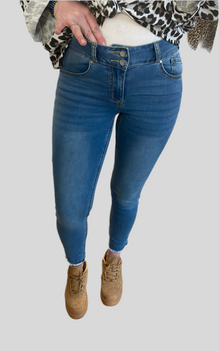 Tummyless 7/8 cozy denim light blue BUENA VISTA Gr XS & S