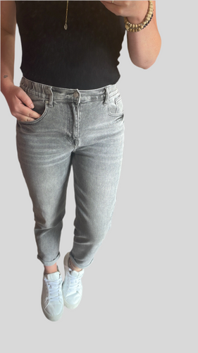 Mom-Jeans highwaist 7/8 Mi44rell grau (XS)