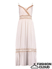 Laden Sie das Bild in den Galerie-Viewer, Boho-Kleid mit Gold-Dots S, M, L