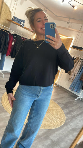 Basic-Pullover Be44lli schwar (XS-XXL)