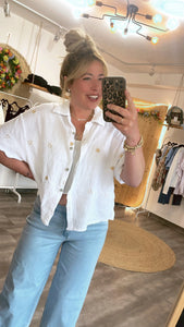 Musselinbluse 1/2 Arm Po44lly (XS-XXL)