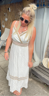 Boho-Kleid mit Gold-Dots S, M, L