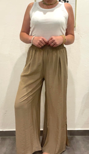 Wide-Leg Pants 2248 Travertine BROADWAY Fashion Gr XL