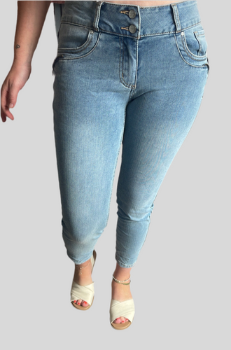 Jeans Tummyless-Z 7/8 stretch denim BUENA VISTA
