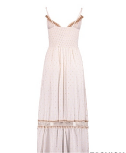 Boho-Kleid mit Gold-Dots S, M, L