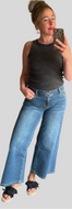Jeans Italy Palazzo light denim  mit stone BUENA VISTA Gr XXS, M