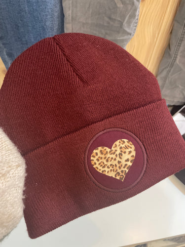 Special -Cap Weinrot Leo-Herz