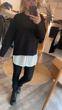 Laden Sie das Bild in den Galerie-Viewer, Basic-Pullover Do44rothea black Gr S &amp; XL
