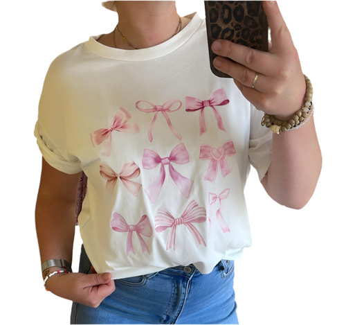 Shirt Su44ndy Pink bow (XS-XXL)